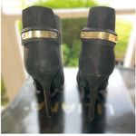 Liliana  Lorene-1 booties size 7.5 Black Heel ankle women’s gold detail point Photo 5