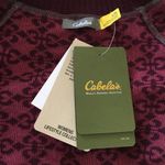 Cabela's Cabela’s Mineral Red Jacquard Zip Up Sweater Large Photo 4