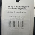 Whistles Women's Amber Cargo Pocket Pants Black Tonal Stripe Cargo Pocket Size 6 Photo 7