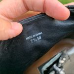 Ann Taylor  Black Leather Stiletto Booties Faux Snakeskin Photo 72