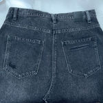 We The Free - black distressed denim jeans skirt Sz 31 Photo 11
