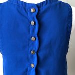 Tobi Blue Scalloped Sleeveless Tank Size S Photo 11