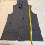 Wet Seal Y2K  Hooded Vest Jacket Juniors Medium Cotton Grayish Photo 9