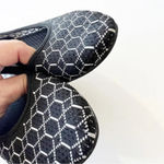 Skechers Aircooled Flyknit Pointed Toe Loafers Black Geometric Print Women’s 7 Photo 6