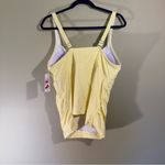 Lands' End Yellow Polka Dot Swimsuit Tank Size 18W Photo 2