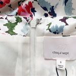 NWT Cinq a Sept Luka Floral Asymmetric Silk Slip Dress Cream Pink Ruffle Size 8 Photo 14