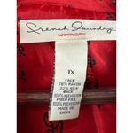 French Laundry Women’s  Black Velvety Quilted Coat Size 1X Photo 3