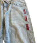 Current/Elliott The Stiletto Clearwater Jeans Side Seam Embroidery Light Wash 26 Photo 3