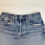 AGOLDE ‎ Parker Vintage Cutoff Organic Denim Shorts Mid Blue Denim Size 26 Photo 3