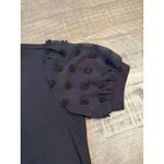 Blooming Jelly NWT  Women's Black Sheer Sleeve Blouse Size Small‎ Photo 4