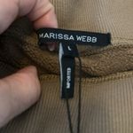 Marissa Webb Long Sleeve Off Shoulder Sweatshirt Dress Mocha Size L Photo 8