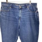 American Eagle  Mom Jeans Women's Size 18 Blue‎ Medium Wash High Rise Stretch Photo 1