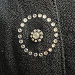 Rich and Levy Elegant Black coat with Embellished Details Size XL Photo 3