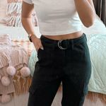 Banana Republic Black Belted Cargo Joggers Photo 1