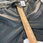 Paige faux Leather Womens Pants Size 12 Kina belted black soft high rise dress Photo 2