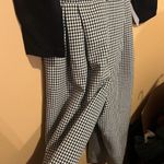 Eliza J NWT  Women Black Plaid Gingham Colorblock Wide leg Jumpsuit 6 Photo 10