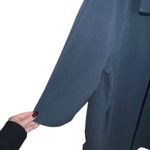 Nikki Jones Montreal Blue Loose Fit Long Coat Full Zip Jacket Women's Size XL Photo 2