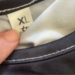 Black and White Midi Dress with Classic Stripes Size XL Photo 2