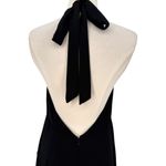 Lulus NWT Captured Your Heart Black Halter Maxi Dress High Slit Formal Sz Large Photo 8