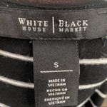 White House | Black Market  Rhinestone Striped V Neck Tank Top Small Black White Photo 4