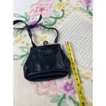Nine West  Black Leather Kiss Lock Shoulder Bag Photo 8