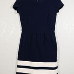 Vineyard Vines Nautical Navy Stripe Ottoman Dress Size 0 Photo 0