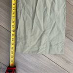 ZARA High Rise Pleated Front Wide Leg Light Sage Green Trouser Pants M Photo 7