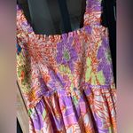 Petal and Pup Entro colorful floral smock maxi midi dress square neck show meyour mumu pockets Photo 5