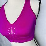 Victoria Sport Victoria Secret SPORT Bralette Bra Bright Fuchsia Pink Cut Out Wireless Sz S Photo 2