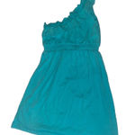 Aeropostale 2012 bright blue one shoulder ruffle mini dress Photo 0