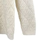 Jantzen Womens Vintage 1960s Ivory Pointelle Knit Crochet Cardigan Sweater Photo 7