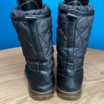 Coach  Samara Black Quilted Midi Snow Boots Nylon Leather Women’s Size 6 Photo 2