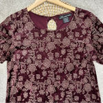 No Boundaries  Vtg Y2K Crushed Velvet Maxi Dress Red Whimsy Goth Fairy Juniors 15 Photo 5