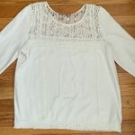Anthropologie Anthro Erin + Ali Lace & Fringe Top Photo 1