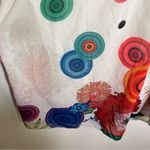 Charlie B Sleeveless Blouse White Multi Geometric Floral M Size M Photo 4