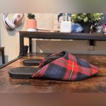 Urban Outfitters  Red and blue‎ plaid mules size 9 Photo 8