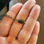 JOYFOLIE Elegant Brass Statement Necklace with Crystal Pendants Brown Photo 2