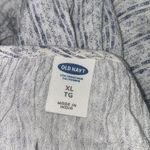 Old Navy ✨  White Blue Printed Tassel Tie Long Sleeve Top✨ Photo 7