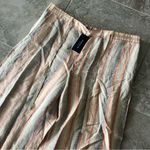 Lafayette 148 New York Linen Striped Wide Leg Pants, Sedona Multi New w/Tag $498 Photo 4