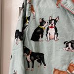 Nick & Nora Pajama Set Sleepwear Playful Boston Terrier French Bullodog M Photo 2