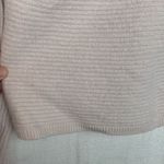 The White Label womens 6 small pink cashmere wool sweater v neck cream pull on Photo 7