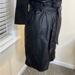 Black Dress by Spense with Faux Leather Skirt Size Small Photo 2