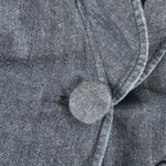 Jessica London  Women's Sz 18W Blue Denim One Button Blazer With Ruffles Photo 5