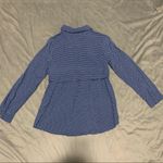 Modcloth  Blue White Polka Dot Blouse NWOT Size M Photo 6