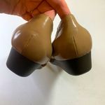 Palladium  Leather Slip-on Mary Jane Gold Wedge Photo 5