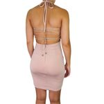 Urban Outfitters Y2k  Angel Biba Pink Corset Sexy Lace Up Mini Dress Small Size 6 Photo 1