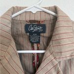 City Streets Tan Striped Blazer Size M Photo 1