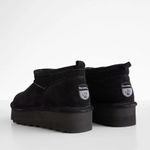 BEARPAW Retro Super Shorty Platform Leather Ankle Boots, NWT, Size 9 Photo 2