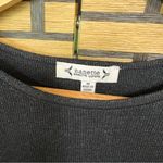 Nanette Lepore ‎ Black Shimmer Stitch Pre Washed Yarn Sweater Size Medium Photo 8