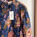 SEA NEW YORK Sea Ines Floral Smocked Midi Dress Navy Photo 7